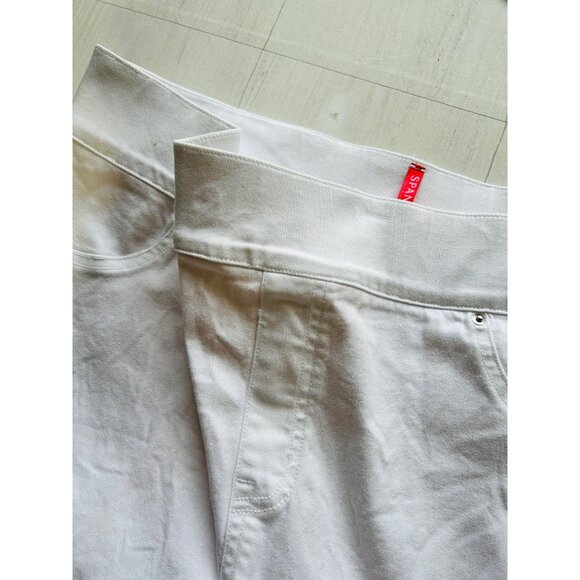 Spanx Womens 2X White Distressed Skinny Jeans - Picture 14 of 14